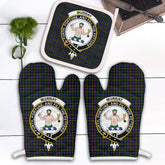 Clan Murray Of Atholl Modern Tartan Crest Oven Mitt And Pot Holder (2 Oven Mitts + 1 Pot Holder) RG82 Clan Murray Tartan Today