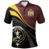 Clan Murray of Polmaise Tartan Polo Shirt - Royal Coat Of Arms Style EZ53 Murray of Polmaise Tartan Tartan Polo