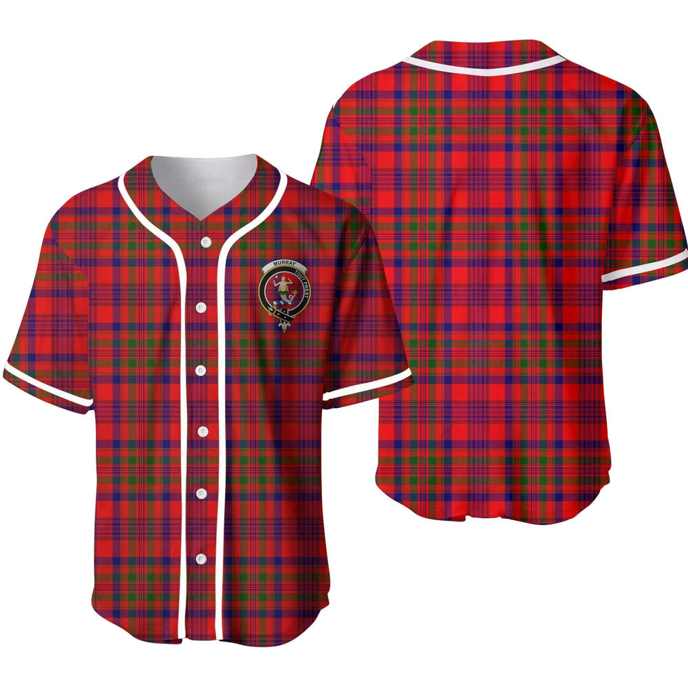Clan Murray (of Dysart) Tartan Unisex Baseball Jersey TG42MO30 Clan Murray Tartan Today