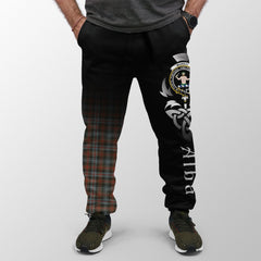 Clan Murray Of Atholl Weathered Tartan Crest Jogger Sweatpants Alba Celtic Style LD43 Clan Murray Tartan Today