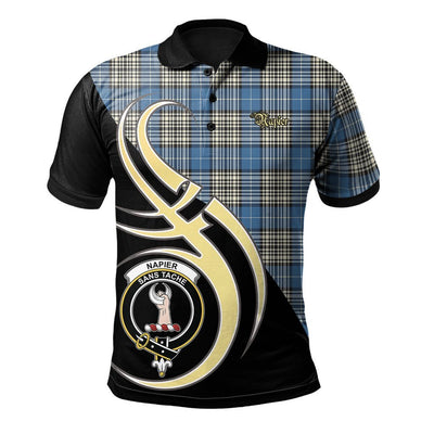 Clan Napier Ancient Tartan Polo Shirt - Believe In Me Style