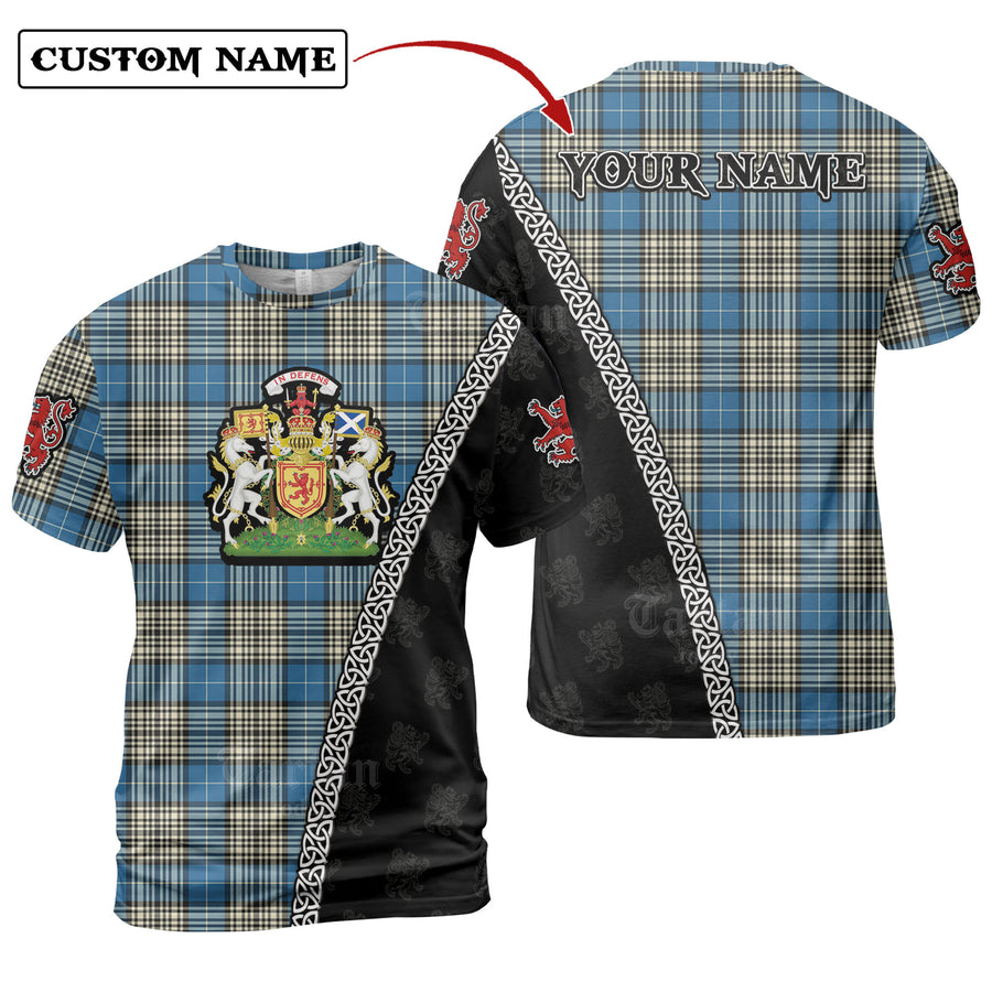 Napier Ancient Tartan Shirt with Scotland Coat of Arms & Custom Name VI65