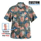Clan Napier Ancient Tartan Custom Face Hawaiian Shirt – Unisex Gift for Family Members, Summer Party ZC16 Napier Ancient Tartan Tartan Hawaii Shirt