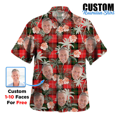 Clan Nesbitt Modern Tartan Custom Face Hawaiian Shirt – Unisex Gift for Family Members, Summer Party