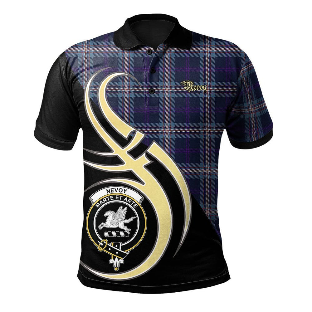 Clan Nevoy Tartan Polo Shirt - Believe In Me Style DF57 Nevoy Tartan Tartan Polo