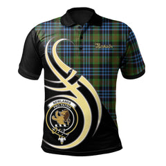 Clan Newlands of Lauriston Tartan Polo Shirt - Believe In Me Style TE82 Newlands of Lauriston Tartan Tartan Polo