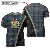 Newman Tartan Shirt with Scotland Coat of Arms & Custom Name MQ55