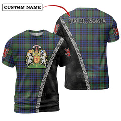 Newman Tartan Shirt with Scotland Coat of Arms & Custom Name MQ55