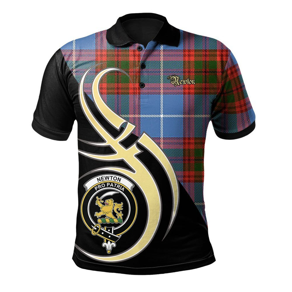 Clan Newton Tartan Polo Shirt - Believe In Me Style BZ29 Newton Tartan Tartan Polo