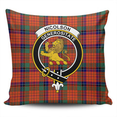 Clan Nicolson Ancient Tartan Crest Pillow Cover LQ10 Clan Nicolson Tartan Today