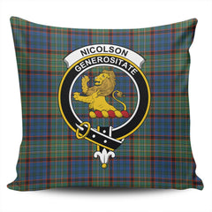Clan Nicolson Hunting Ancient Tartan Crest Pillow Cover EN64 Clan Nicolson Tartan Today
