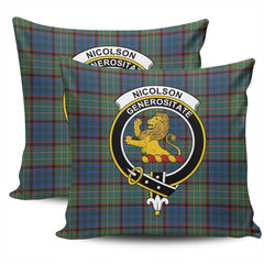 Clan Nicolson Hunting Ancient Tartan Crest Pillow Cover EN64 Clan Nicolson Tartan Today