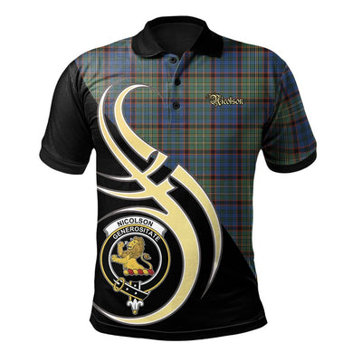Clan Nicolson Hunting Ancient Tartan Polo Shirt - Believe In Me Style