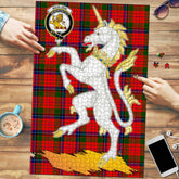Clan Nicolson Modern Tartan Crest Unicorn Scotland Jigsaw Puzzles Gift For Family XO34 Clan Nicolson Tartan Today