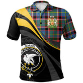 Clan Norvel Tartan Polo Shirt - Royal Coat Of Arms Style UX51 Norvel Tartan Tartan Polo