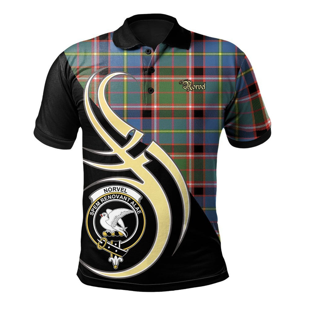 Clan Norvel Tartan Polo Shirt - Believe In Me Style UV37 Norvel Tartan Tartan Polo