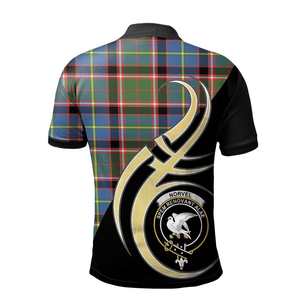Clan Norvel Tartan Polo Shirt - Believe In Me Style UV37 Norvel Tartan Tartan Polo