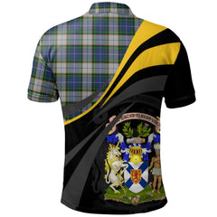 Clan Nova Scotia District Dress Tartan Polo Shirt - Royal Coat Of Arms Style CN32 Nova Scotia District Dress Tartan Tartan Polo