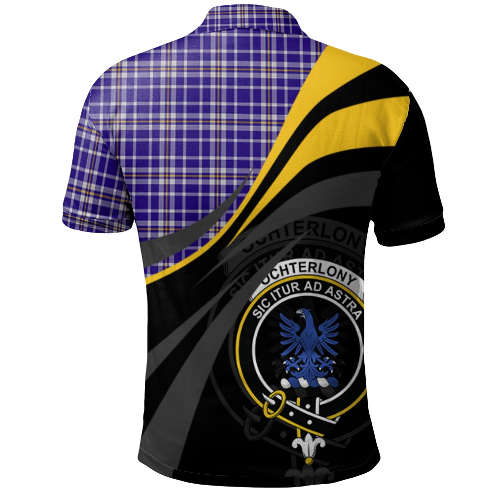 Clan Ochterlony Tartan Polo Shirt - Royal Coat Of Arms Style GK42 Ochterlony Tartan Tartan Polo