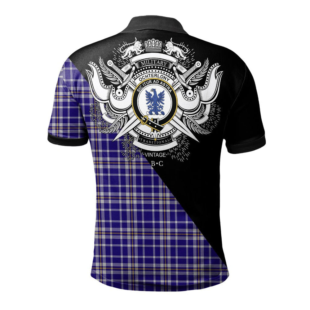 Clan Ochterlony Clan - Military Polo Shirt KB10 Ochterlony Tartan Tartan Polo
