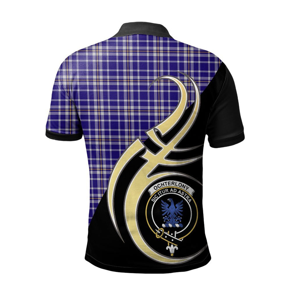 Clan Ochterlony Tartan Polo Shirt - Believe In Me Style ER54 Ochterlony Tartan Tartan Polo