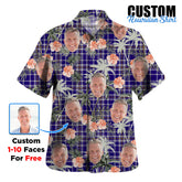 Clan Ochterlony Tartan Custom Face Hawaiian Shirt – Unisex Gift for Family Members, Summer Party ZM92 Ochterlony Tartan Tartan Hawaii Shirt