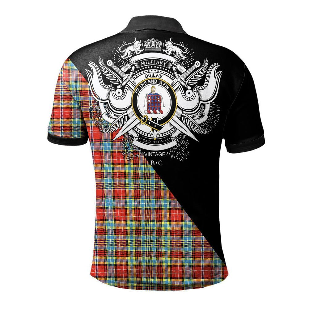 Clan Ogilvie Clan - Military Polo Shirt YP22 Ogilvie Tartan Tartan Polo