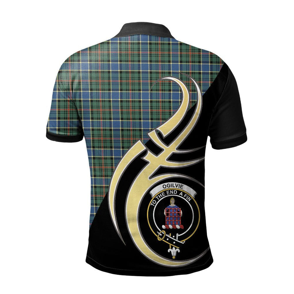 Clan Ogilvie Hunting Ancient Tartan Polo Shirt - Believe In Me Style IR43 Ogilvie Hunting Ancient Tartan Tartan Polo