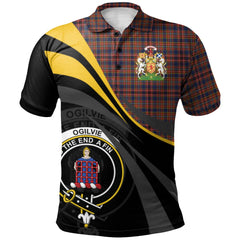 Clan Ogilvie (Ogilvy) 05 Tartan Polo Shirt - Royal Coat Of Arms Style RZ80 Ogilvie (Ogilvy) 05 Tartan Tartan Polo