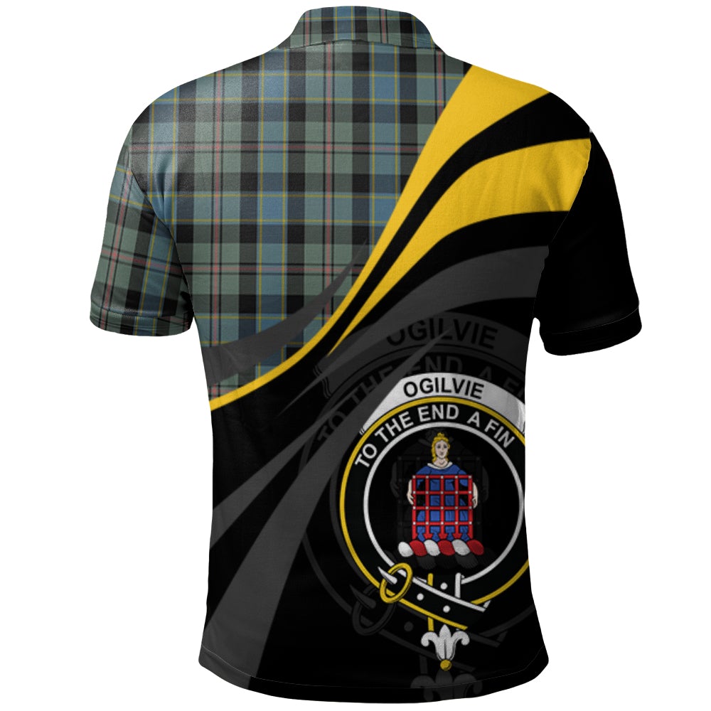 Clan Ogilvie (Ogilvy) Hunting Tartan Polo Shirt - Royal Coat Of Arms Style EH59 Ogilvie (Ogilvy) Hunting Tartan Tartan Polo