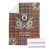 Clan Ogilvie of Airlie Ancient Tartan Gold Courage Symbol Blanket YI86 Clan Ogilvie Tartan Today