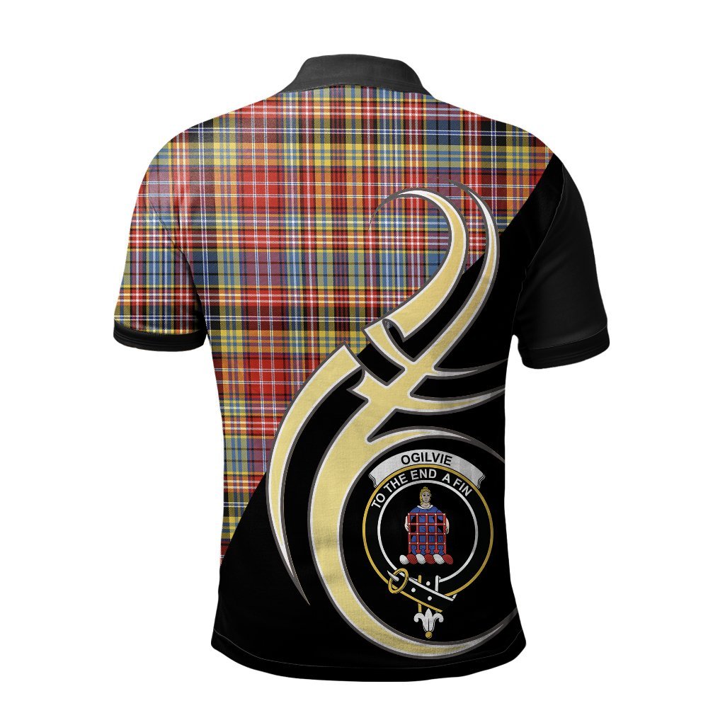 Clan Ogilvie of Airlie Ancient Tartan Polo Shirt - Believe In Me Style PV64 Ogilvie of Airlie Ancient Tartan Tartan Polo