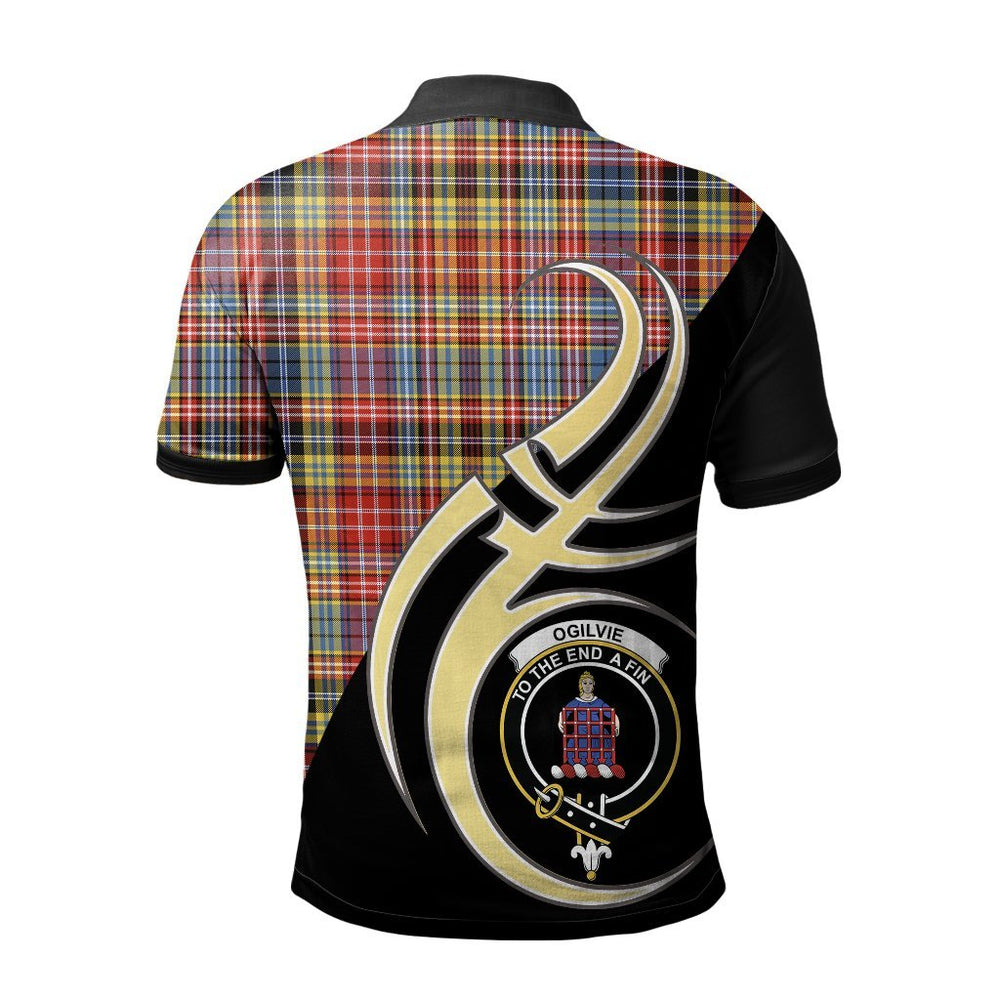 Clan Ogilvie of Airlie Ancient Tartan Polo Shirt - Believe In Me Style PV64 Ogilvie of Airlie Ancient Tartan Tartan Polo