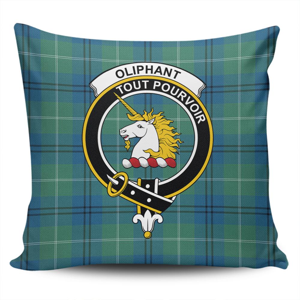Clan Oliphant Ancient Tartan Crest Pillow Cover ME17 Clan Oliphant Tartan Today