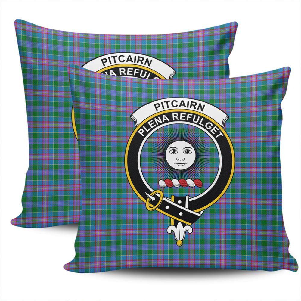Clan Pitcairn Hunting Tartan Crest Pillow Cover RS19 Clan Pitcairn Tartan Today