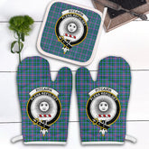 Clan Pitcairn Hunting Tartan Crest Oven Mitt And Pot Holder (2 Oven Mitts + 1 Pot Holder) EY71 Clan Pitcairn Tartan Today