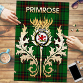 Clan Primrose Tartan Crest Thistle Jigsaw Puzzles Gift For Family JA64 Clan Primrose Tartan Today