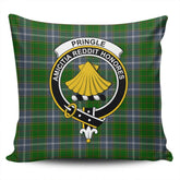 Clan Pringle Tartan Crest Pillow Cover LR80 Clan Pringle Tartan Today