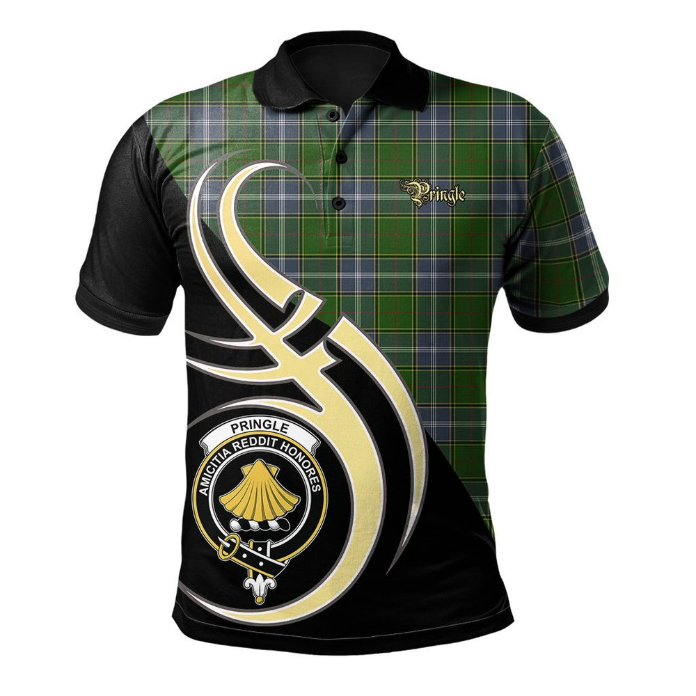 Clan Pringle Tartan Polo Shirt - Believe In Me Style TR85 Pringle Tartan Tartan Polo