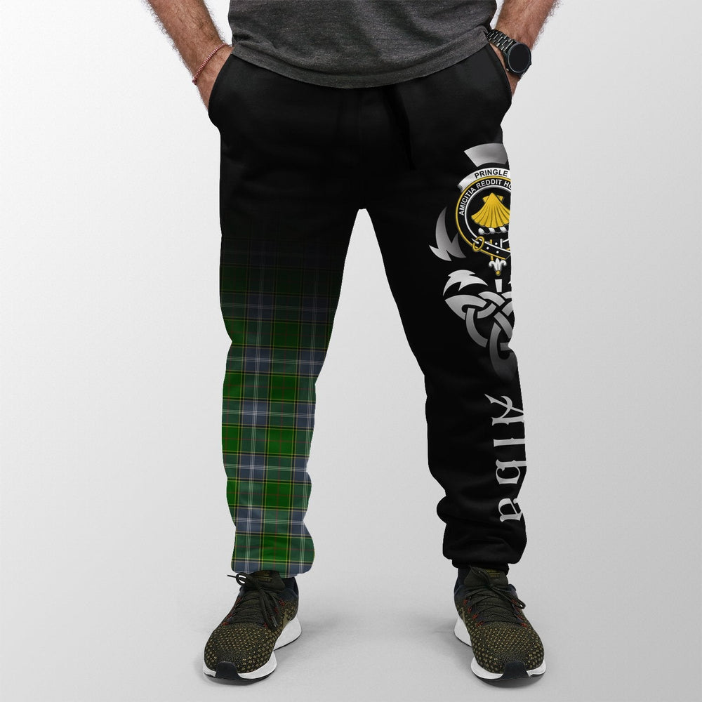 Clan Pringle Tartan Crest Jogger Sweatpants Alba Celtic Style QG89 Clan Pringle Tartan Today