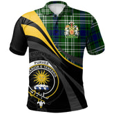 Clan Purves Tartan Polo Shirt - Royal Coat Of Arms Style NU89 Purves Tartan Tartan Polo