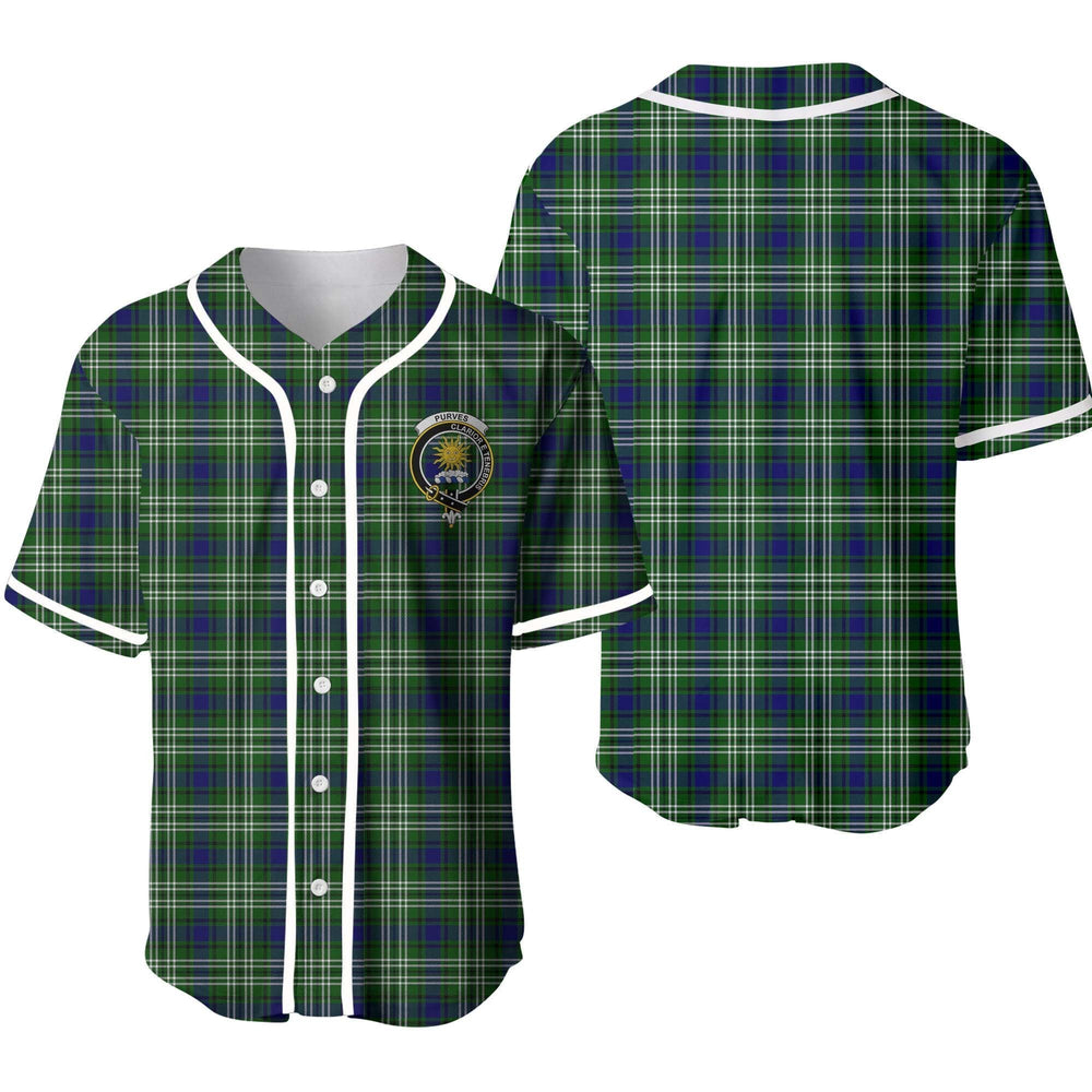 Clan Purves Tartan Unisex Baseball Jersey JE32PD15 Clan Purves Tartan Today