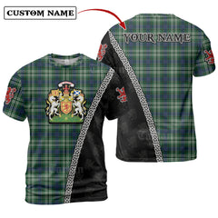 Purves (Tweedside) Tartan Shirt with Scotland Coat of Arms & Custom Name SP53