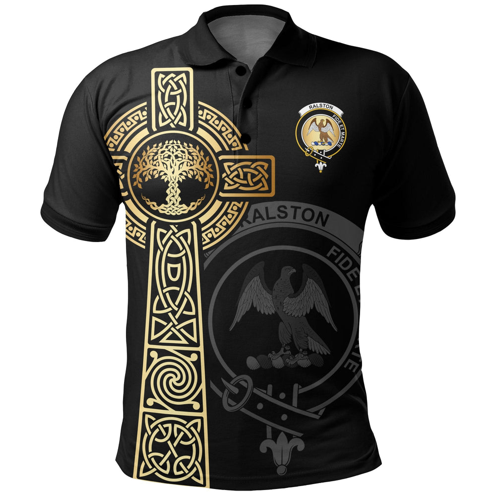 Clan Ralston Clan Unisex Polo Shirt - Celtic Tree Of Life NI75 Ralston Tartan Tartan Polo