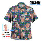 Clan Ralston Tartan Custom Face Hawaiian Shirt – Unisex Gift for Family Members, Summer Party DU83 Ralston Tartan Tartan Hawaii Shirt