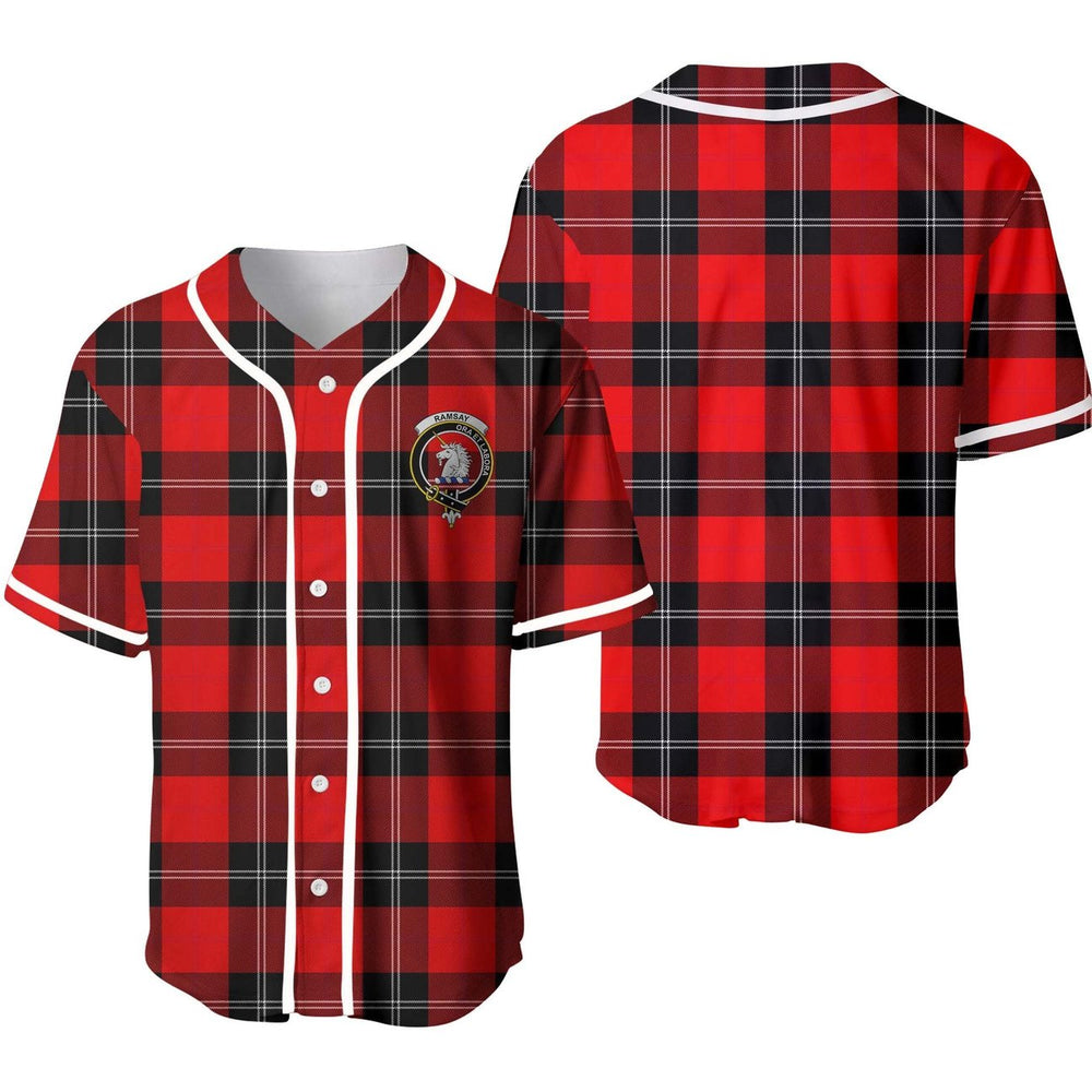 Clan Ramsay Tartan Unisex Baseball Jersey QW12UC69 Clan Ramsay Tartan Today
