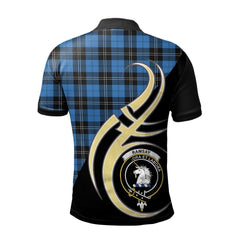 Clan Ramsay Blue Ancient Tartan Polo Shirt - Believe In Me Style FX15 Ramsay Blue Ancient Tartan Tartan Polo