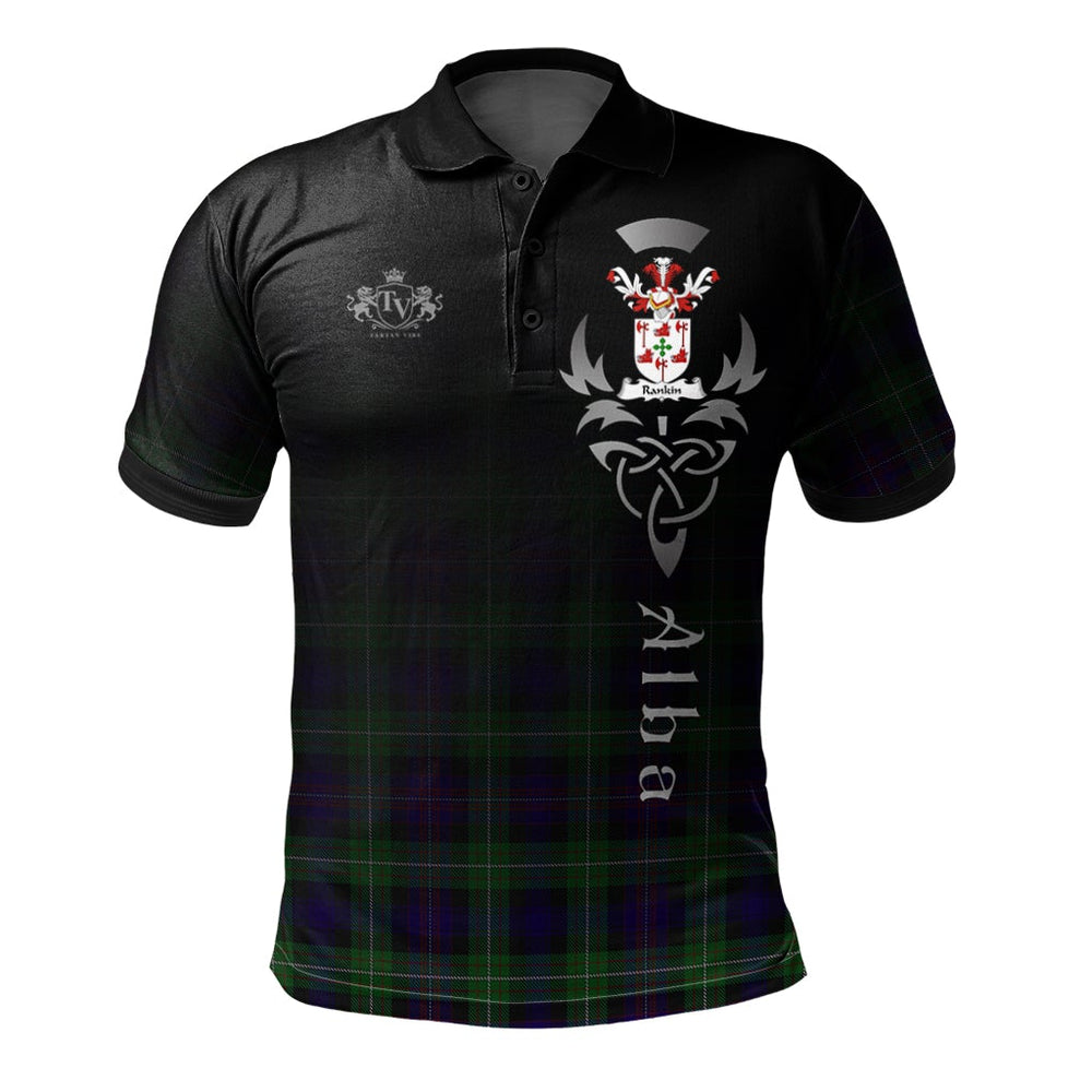 Clan Rankin 04 Tartan Polo Shirt - Alba Celtic Style GP74 Rankin 04 Tartan Tartan Polo