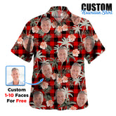 Clan Rob Roy MacGregor Modern Tartan Custom Face Hawaiian Shirt – Unisex Gift for Family Members, Summer Party MB71 Rob Roy MacGregor Modern Tartan Tartan Hawaii Shirt
