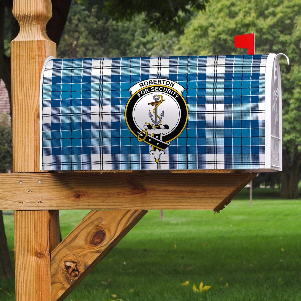 Clan Roberton Tartan Crest Mailbox OZ92 Clan Roberton Tartan Today